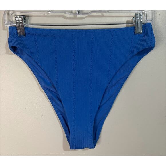 Aerie Blue Bikini Small Top and Medium High Cut Bottom S/M - Picture 5 of 9
